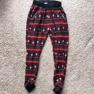 INDERO, FLEECE JOGGERS, SMALL, HOLIDAY THEME
